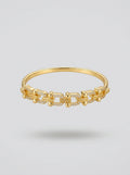 Regal Diamond Bangle | Gold Plated | Elegant Opening Design