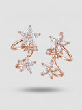 Triple Star Earcuffs | Rose Gold Plated | American Diamond