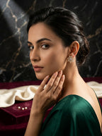 Sophisticated Sparkle Studs | Diamond Studded | Gold Plated