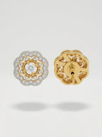 Classic Radiance Studs | Diamond Studded | Gold Plated
