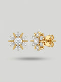 Subtle Elegance Studs | Diamond Studded | Gold Plated