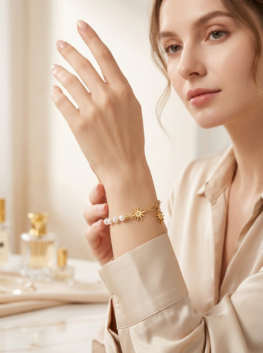 Luxe Chain Link Bracelet | 18K Gold Plated Stainless Steel | Adjustable