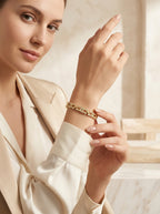 Graceful Diamond Bangle | Gold Plated | Timeless Elegance