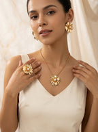 Blooming Beauty Complete Set | Earrings, Ring & Pendant | Gold Plated