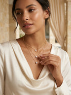 Triple Layer Pendant | Gold Plated | Adjustable Chains