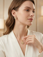 Clover Complete Set | Pendant & Earrings | Gold Plated