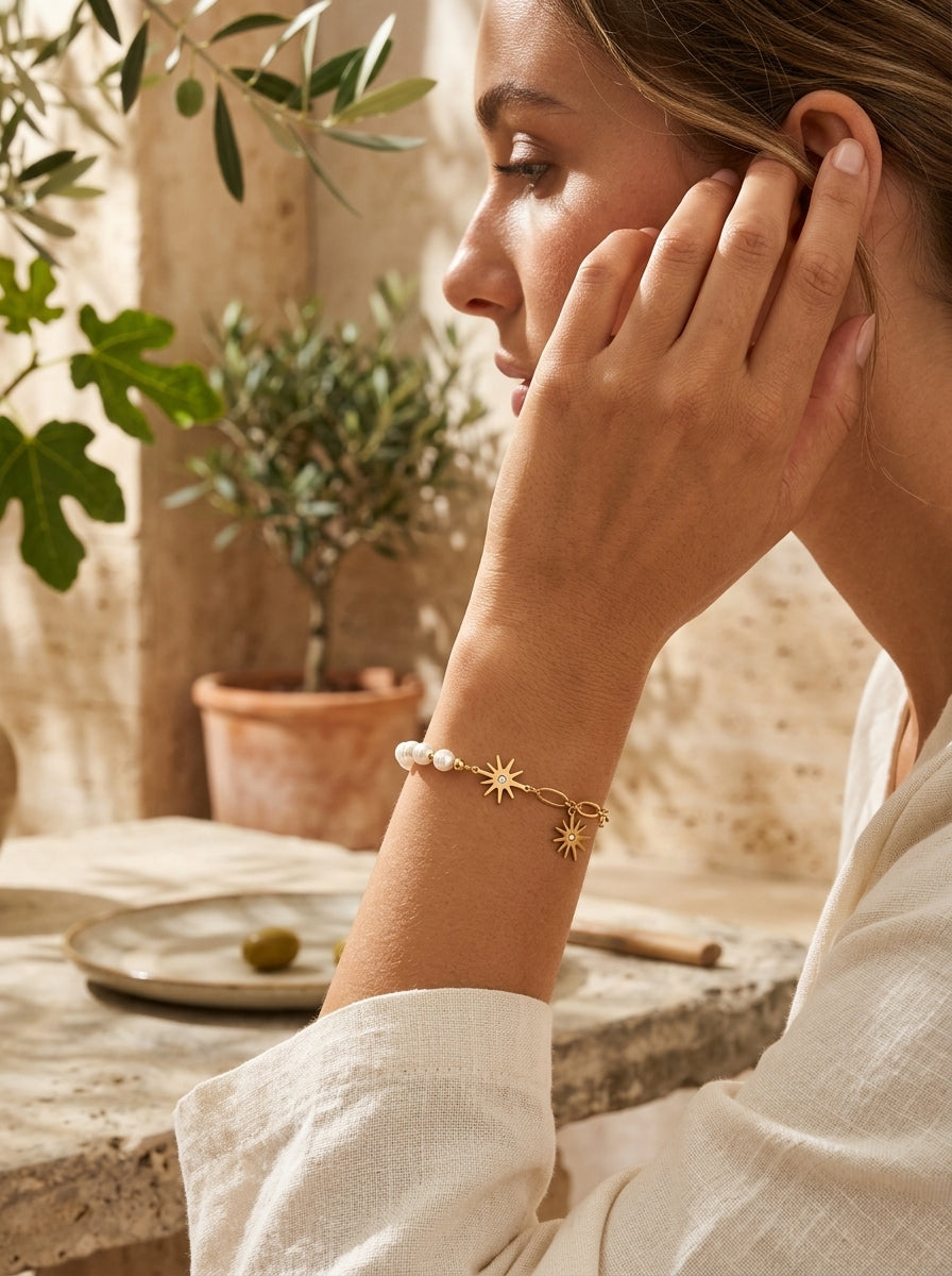 Luxe Chain Link Bracelet | 18K Gold Plated Stainless Steel | Adjustable