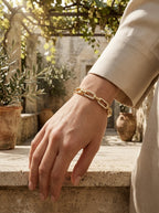 Opulent Diamond Bangle | Gold Plated | Statement Piece