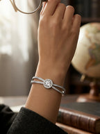 Roman Numerals Bracelet | Anti-Tarnish Steel | Bangle Style