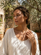 Triple Layer Pendant | Gold Plated | Adjustable Chains