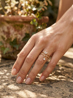 Luxe Butterfly Ring | Diamond Studded | Gold Plated