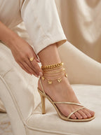 Layered Luxury Bracelet Set | Multi-Strand | Adjustable Gold Plated