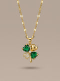 Dainty Charm Pendant | Diamond Studded | Adjustable Gold Chain