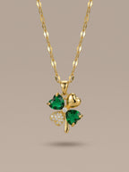 Dainty Charm Pendant | Diamond Studded | Adjustable Gold Chain