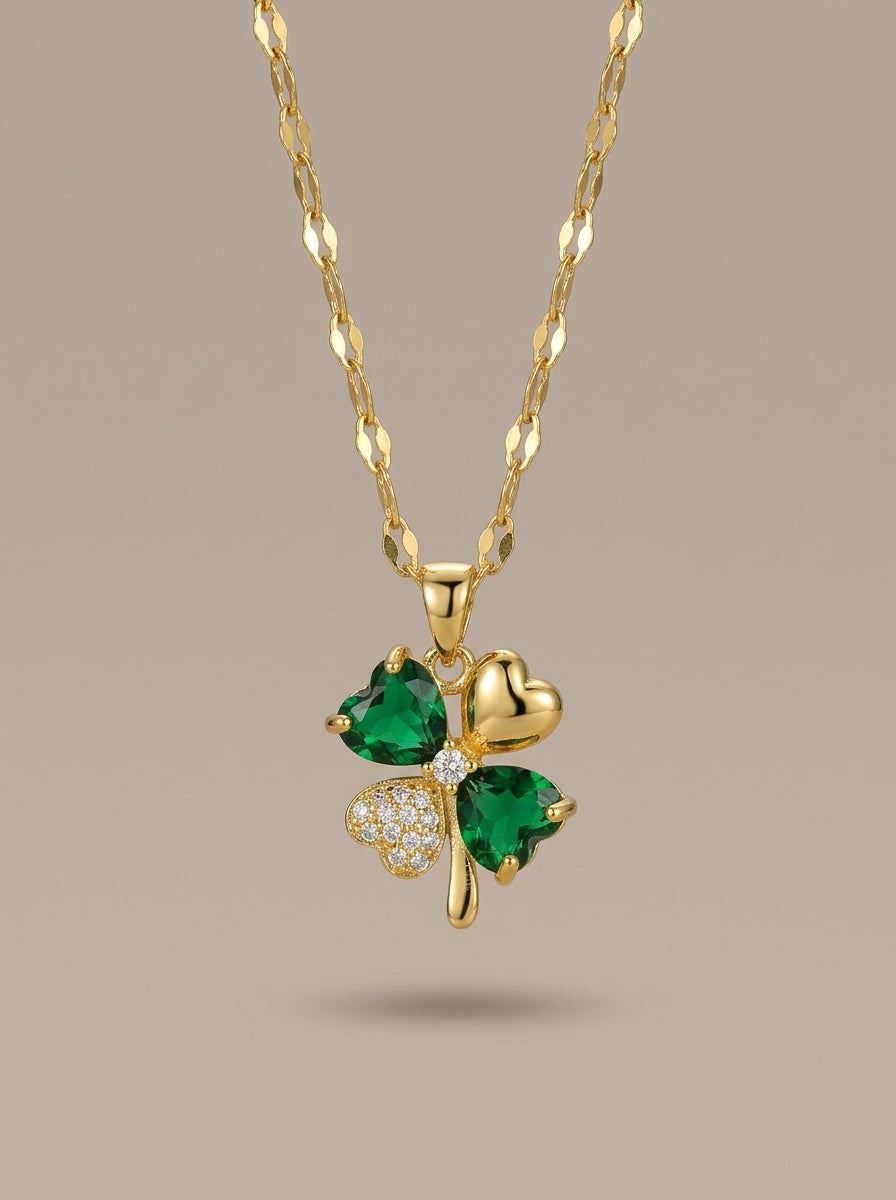 Dainty Charm Pendant | Diamond Studded | Adjustable Gold Chain