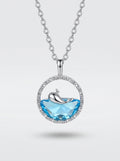 Ocean Whale Pendant | Playful Design | Silver Plated