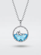 Ocean Whale Pendant | Playful Design | Silver Plated