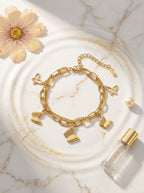 Ethereal Double Layer Bracelet | 18K Gold Plated | Modern Minimalist