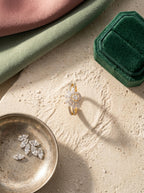 Refined Elegance Ring | Diamond Studded | Adjustable Gold Plated