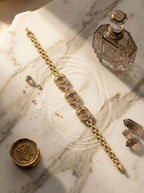 Luminous Tennis Bracelet | Diamond Studded | Gold Plated