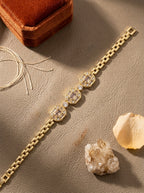 Luminous Tennis Bracelet | Diamond Studded | Gold Plated
