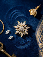 Sophisticated Sparkle Studs | Diamond Studded | Gold Plated