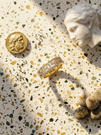 Delicate Fixed Ring | Diamond Studded | Gold Plated