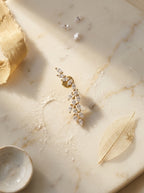 Elegant Drop Earrings | Diamond Studded | Gold Plated
