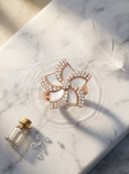 Prestige Crown Ring | Oversized Diamond | Rose Gold Plated