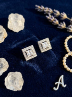 Micro Silver Studs | Diamond Studded | Delicate Design