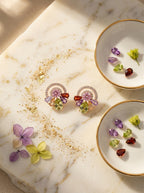 Geometric Spectrum Studs | Multicolor Cubic Zirconia