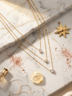 Triple Layer Pendant | Gold Plated | Adjustable Chains