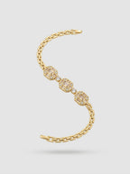 Luminous Tennis Bracelet | Diamond Studded | Gold Plated