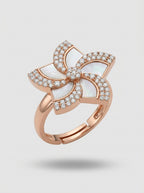 Prestige Crown Ring | Oversized Diamond | Rose Gold Plated