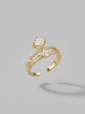 Elegant Gold Ring | Diamond Studded