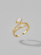 Elegant Gold Ring | Diamond Studded