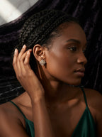 Petite Brilliance Studs | Diamond Studded | Gold Plated