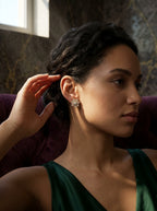 Sophisticated Sparkle Studs | Diamond Studded | Gold Plated